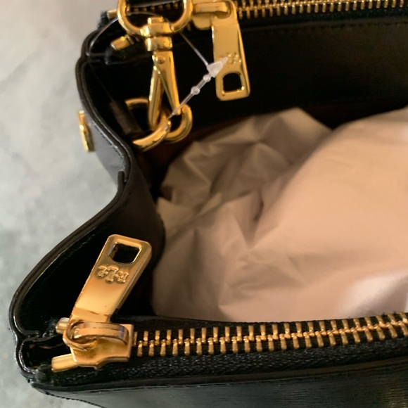 “RARE” Ralph Lauren Black Newbury Double Zip Tote, NWOT - Picture 8 of 13
